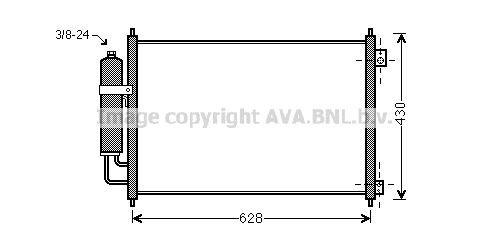 AVA QUALITY COOLING Kondensaator,kliimaseade DN5328D